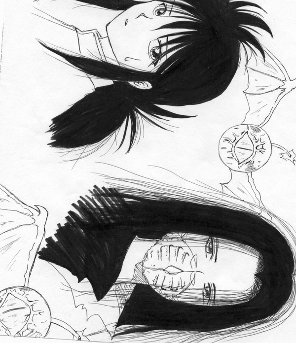 蔵馬と鴉