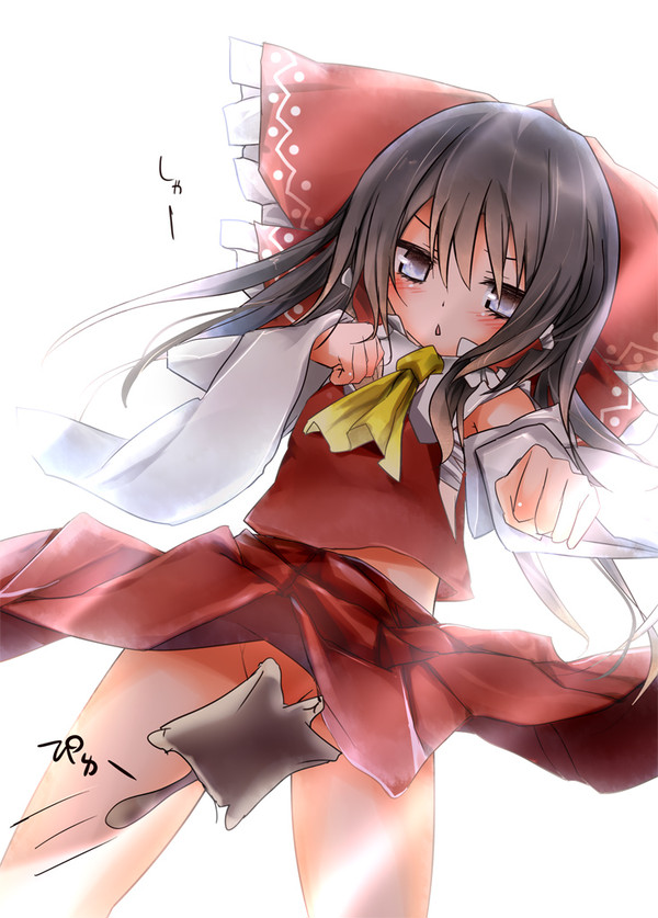 気合い入れてくれる霊夢