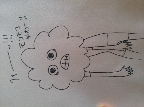 アナログなペダ落書き