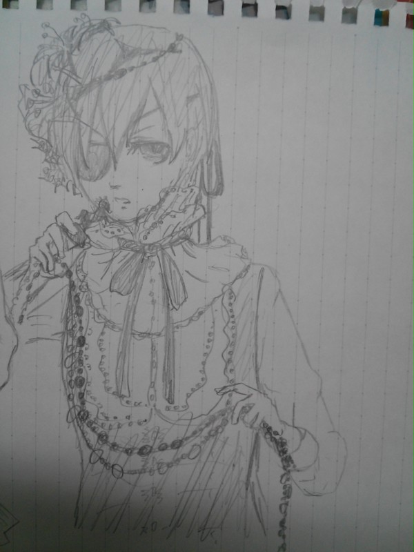 鉛筆描き