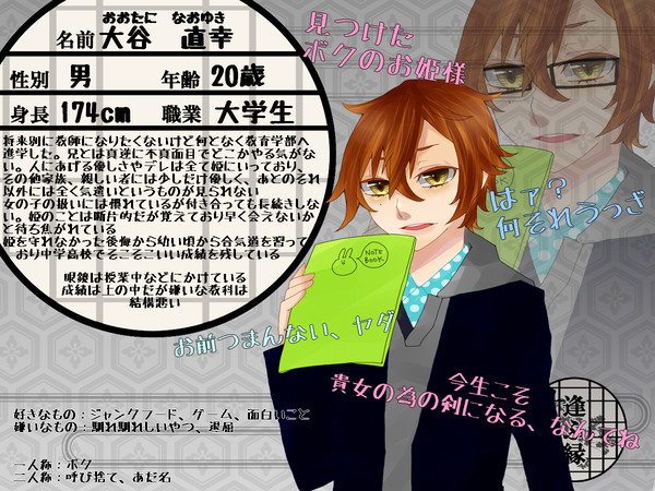【逢ふ縁】大谷 直幸【住民票】