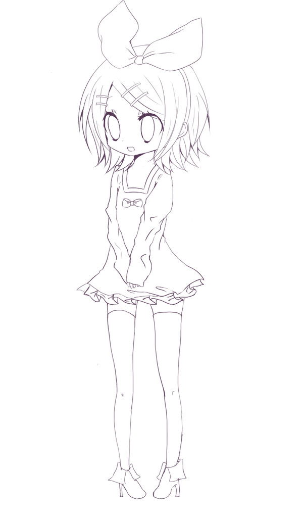 リンちゃん　線画