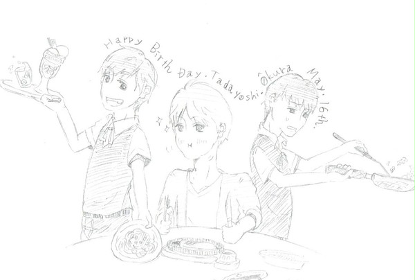 happy birth day hungryboy( *´艸｀)