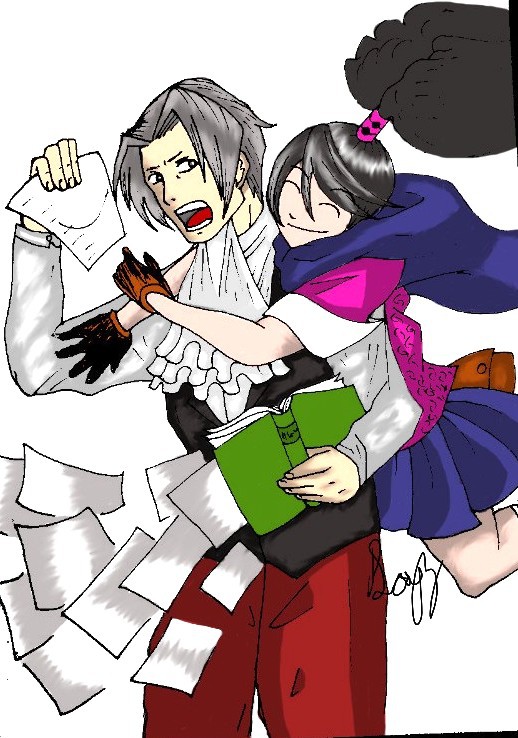 Miles Edgeworth and Kay Faraday