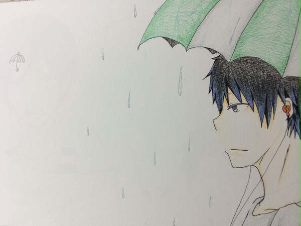 雨と男の子