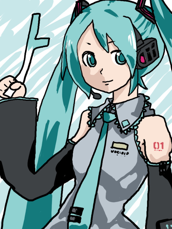 初音ミクちゃん、ネギバージョン！！