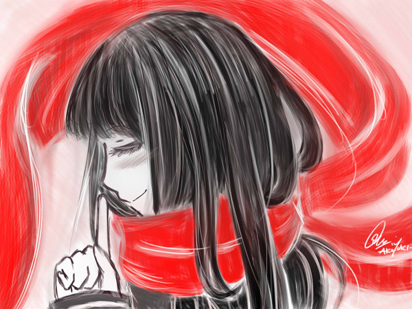 Friend's OC in Ayano's Uniform