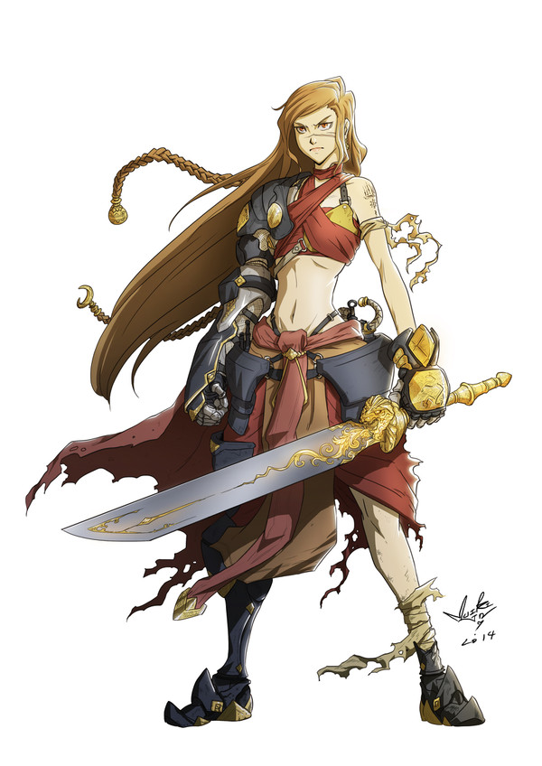 Thai warrior girl