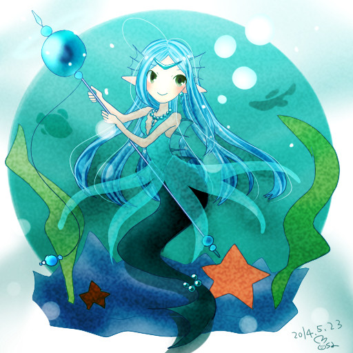 メルスト風にコンチェのおともだち描いた