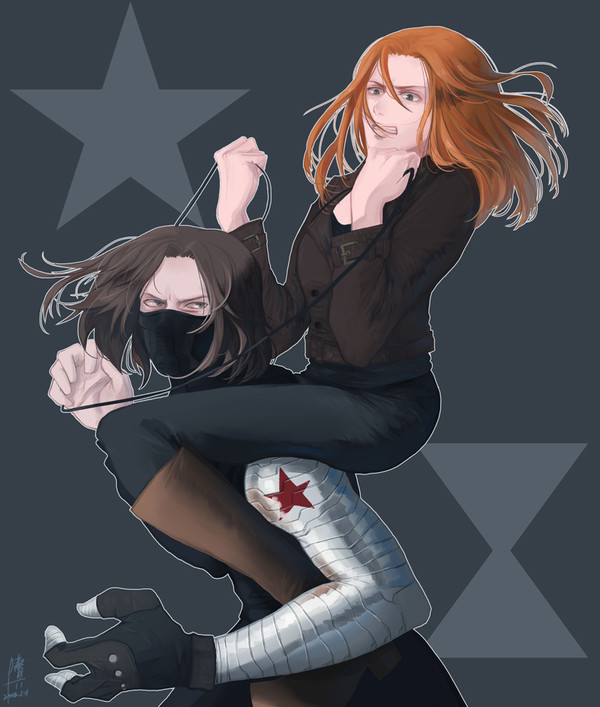 winter soldier&black widow