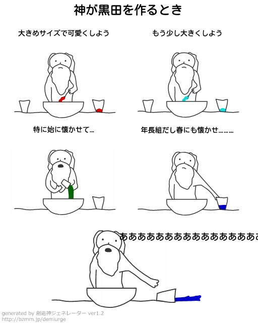 神が黒田を作るとき