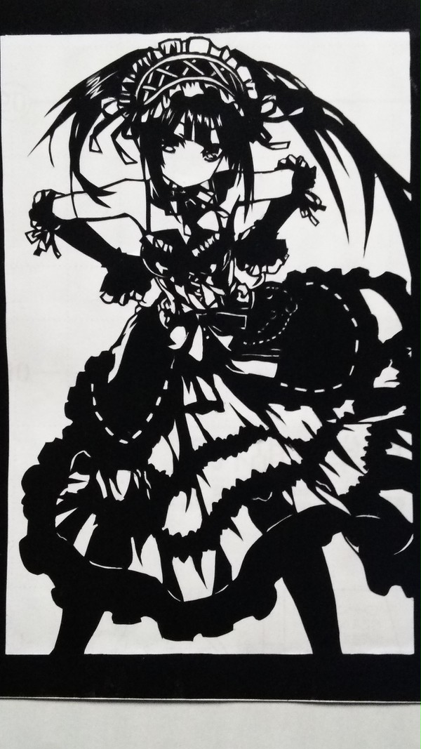 切り絵　時崎狂三