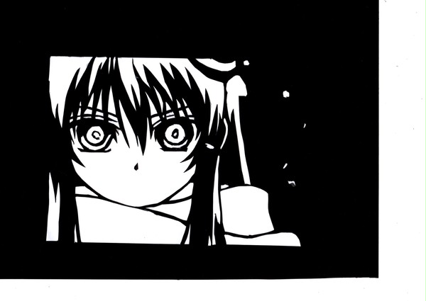 つらら【切り絵】