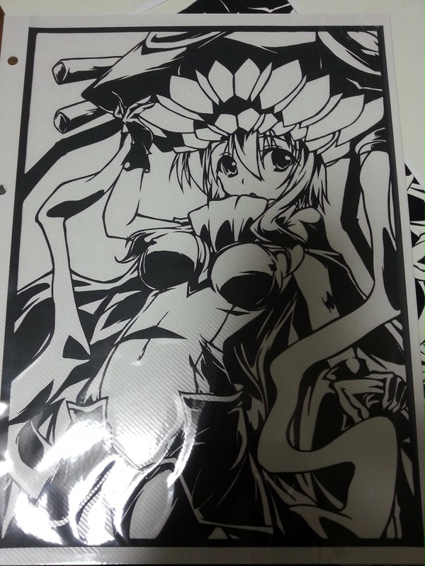 【切り絵】ヲ級ちゃん【切らせていただきました♪】