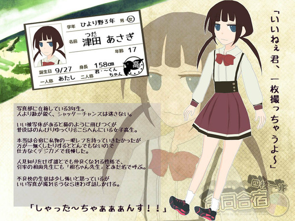 【四校合宿】津田あさぎ【生徒名簿】