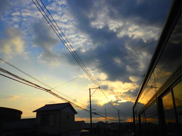バスの窓から見た景色