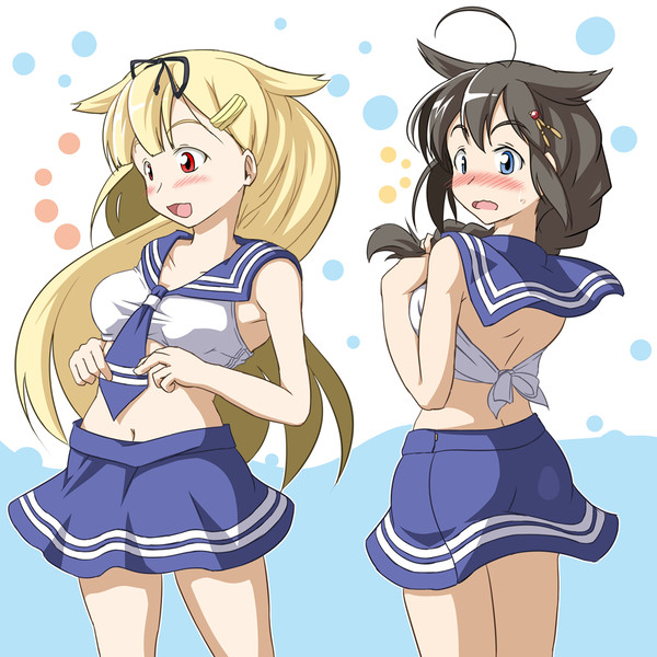 セーラー服の水着が可愛かった