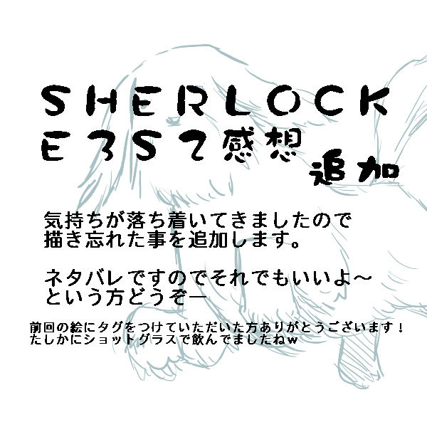※再掲載※ シャーロックS3E2個人的感想追加