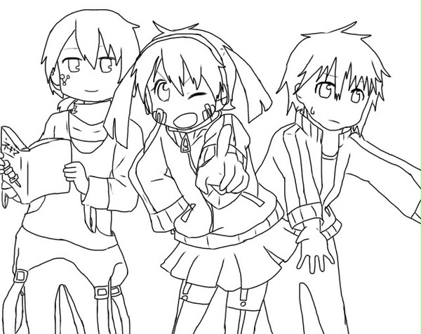 【日常OPトレス】シンエネコノ【線画】