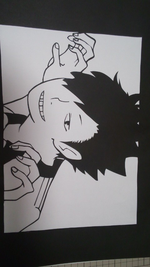 クロ 【切り絵】