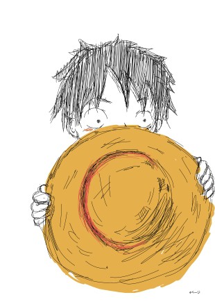 照れてるルフィ