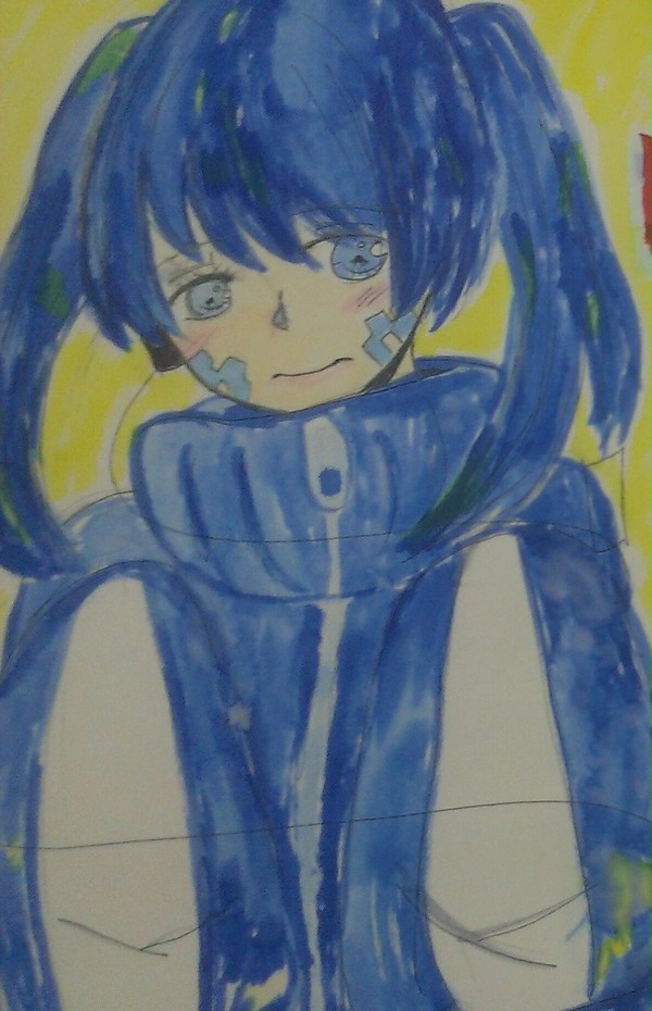 エネちゃんを、美術部で描いてみました。