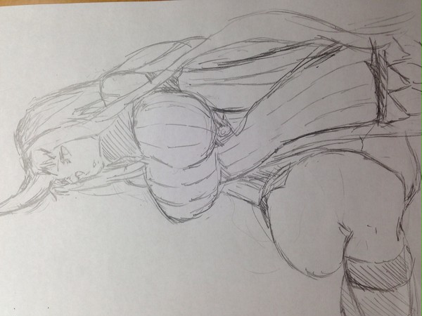 港湾棲姫 模写