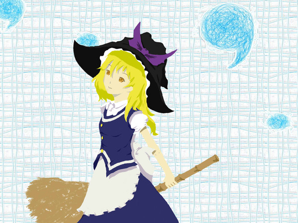 落書き、霧雨魔理沙