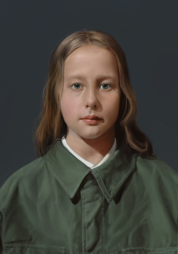 girl in green