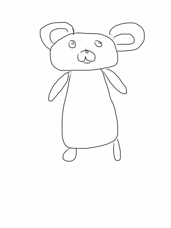 iPadでパステルくんさんを書いてみた結果