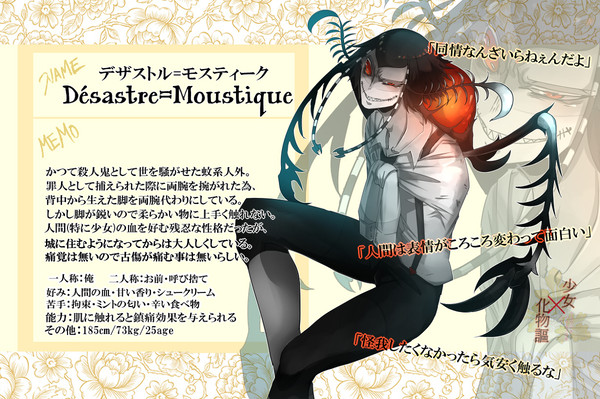 【化物謳】デザストル=モスティーク【キャラシ】