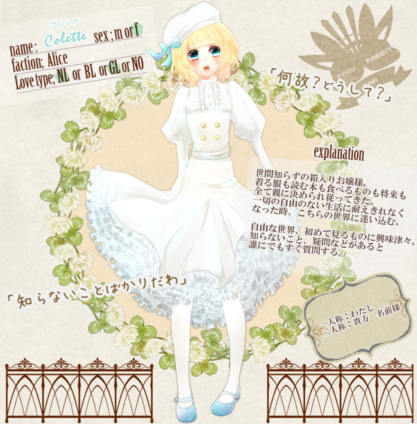 【らびっとうぉー】コレット【アリス】