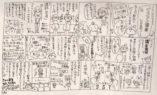 イラスト講座レポ。