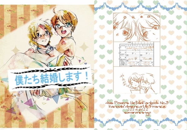 【擬人化サンプル】僕たち結婚します！【加米+英仏】
