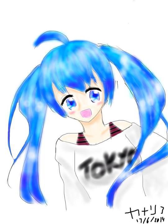 blue hair