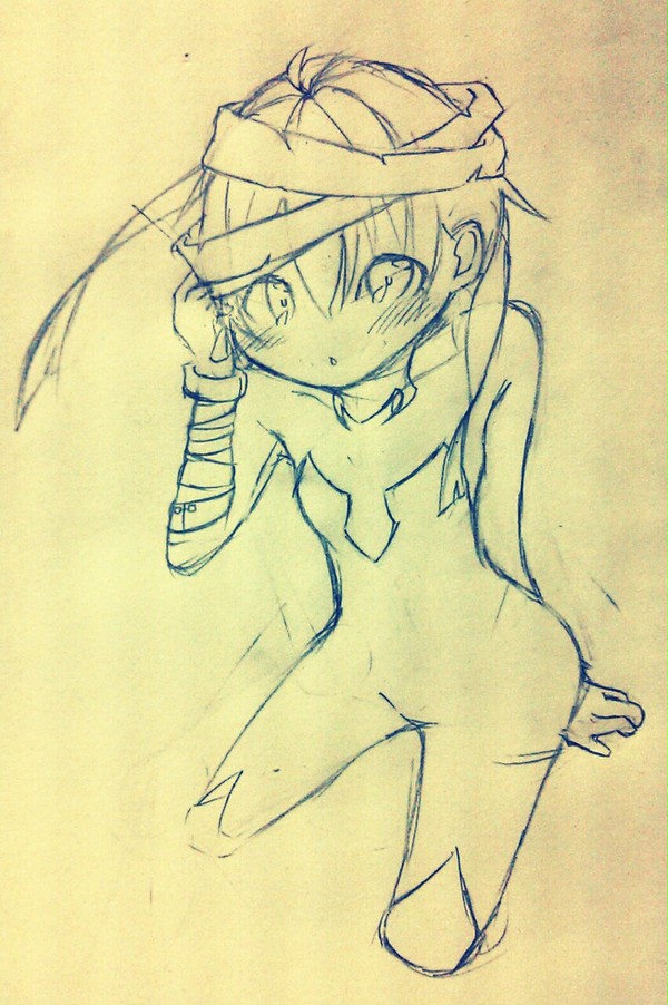 黒の娘らくがき