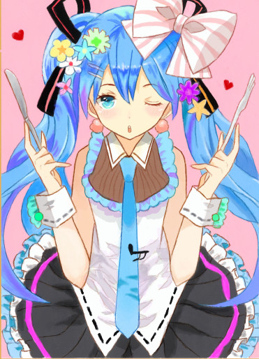 食事を取る！初音ミク