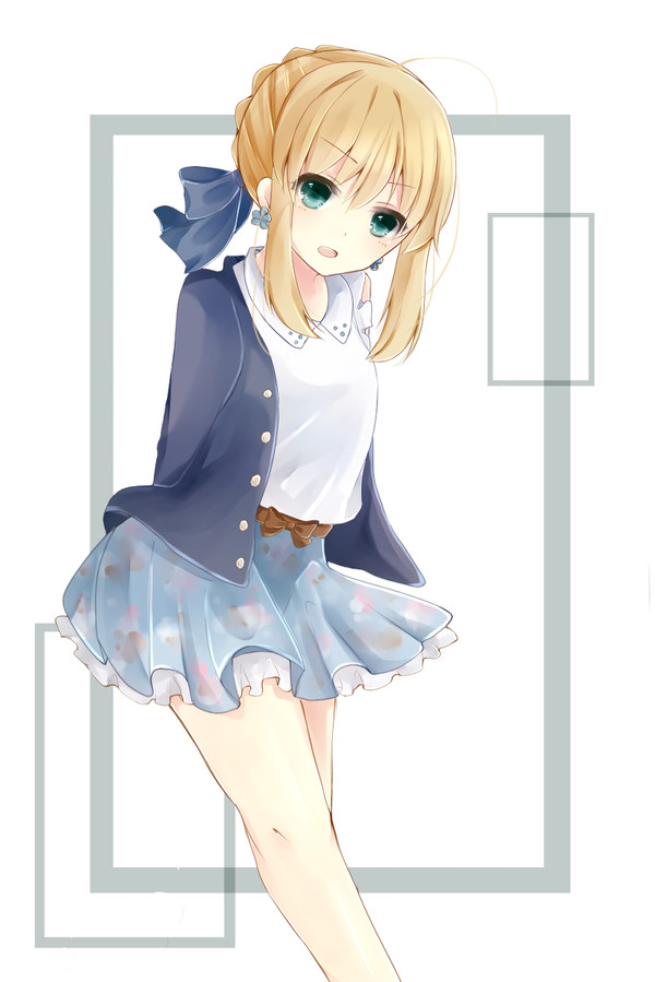 セイバーに私服着せた!