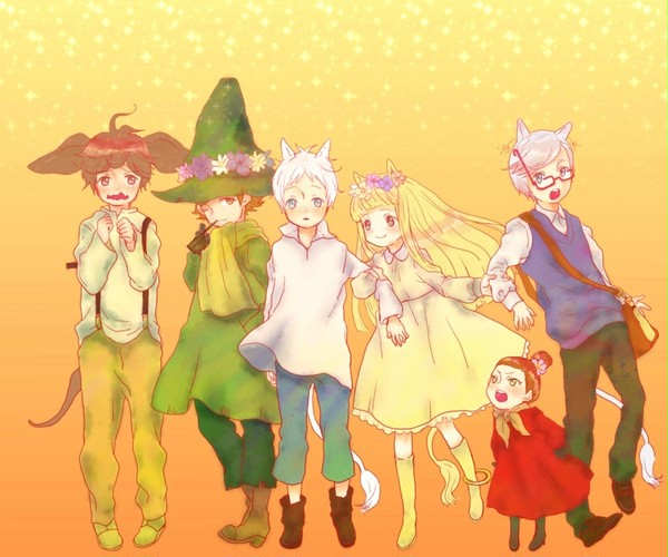 擬人化ムーミン子ども達