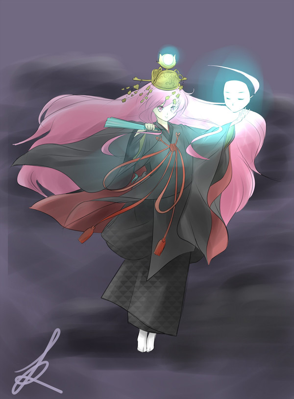 東方・秦こころちゃんにオリジナル能装束を着てもらいました