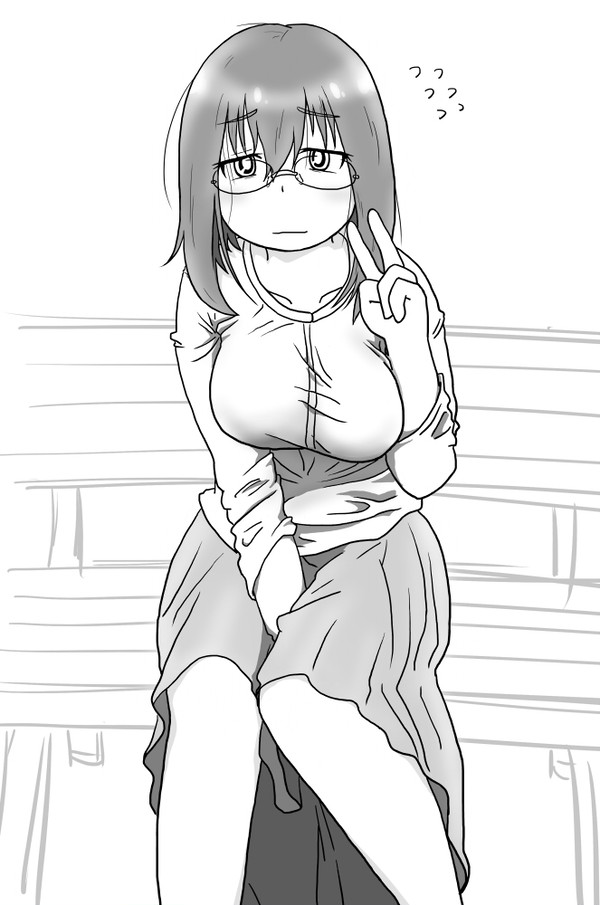 地味眼鏡巨乳さんかわいい
