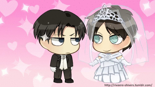 Groom Levi and Bride Eren