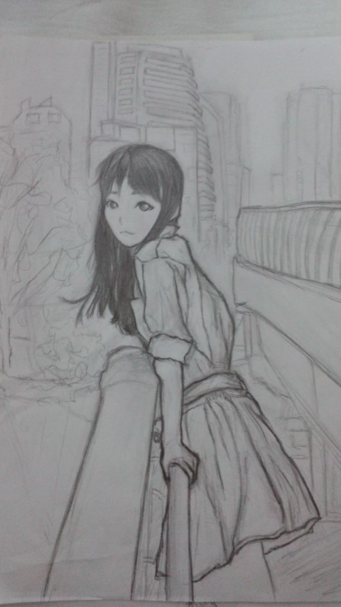 少女　習作