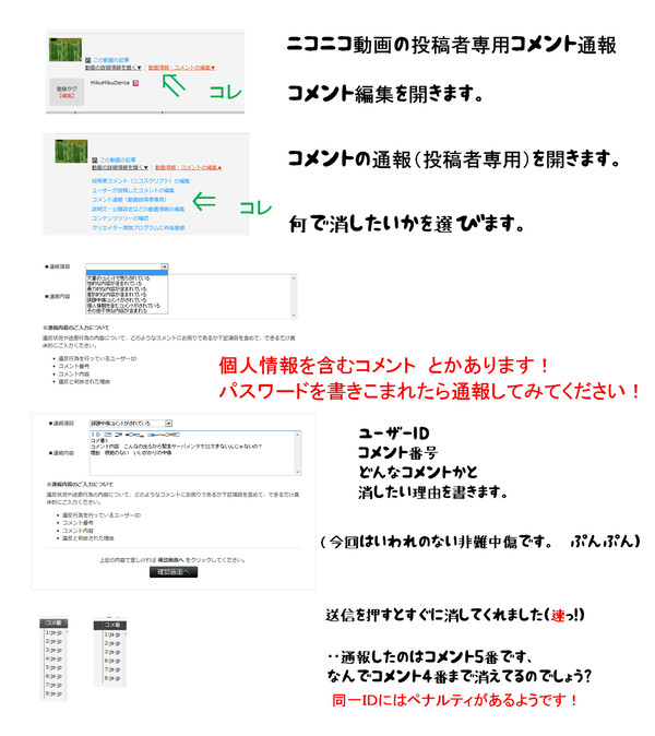 ニコニコ動画の投稿者専用のコメント削除が有能すぎ！