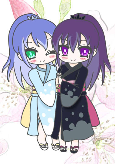 ふぶき姫と百鬼姫