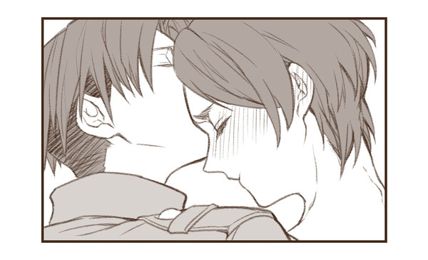 【進撃】キス漫画をGIF動画にしてみた【リヴァエレ】