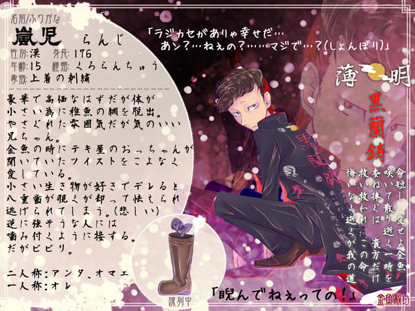 【金救】嵐児【金魚】