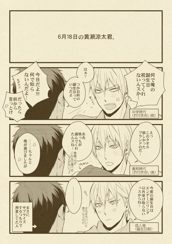 【腐向け】黄瀬誕漫画【青黄】