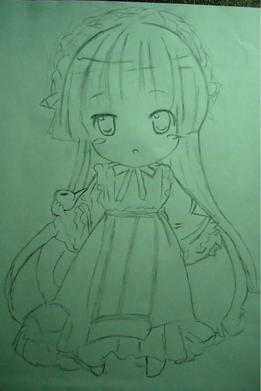 ヴィクトリカ 手描き 幼