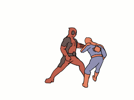 デップーとスパイディを戦わせたら【トレス】